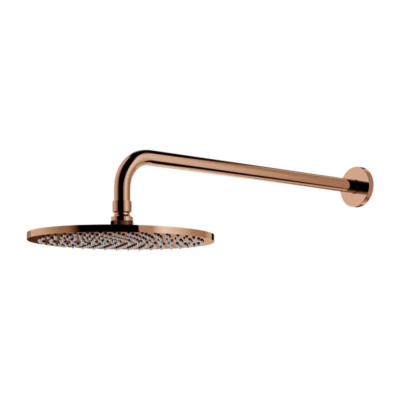 Omnires Slimline Deszczownica 25 cm z ramieniem ściennym miedź WGSET1CP