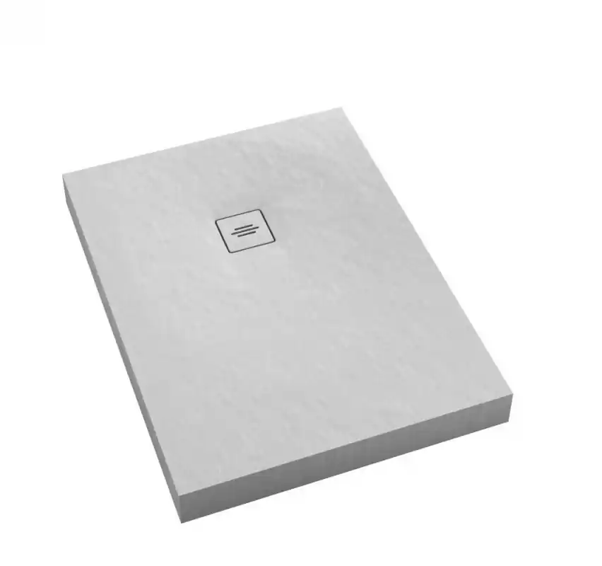 Schedline NonLimits White Stone Brodzik prostokątny 80x160 cm biały 3ST.N1P-80160/B/ST-M1/B/ST