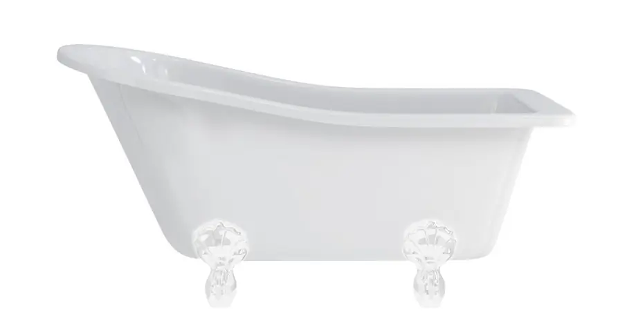 Burlington Buckingham Wanna wolnostojąca 150x74 biała E6